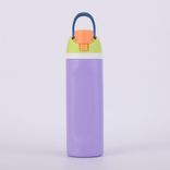 Wholesale double wall 304 stainless steel insualted water bottle with strip for sport,fitness 250ml ~500ml White