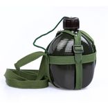 Aluminum Military Camouflage Large Capacity Outdooor Water Flask Sport Jugs Narrow Mouth 1000ml ~ 2000ml Green