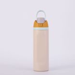 Wholesale double wall 304 stainless steel insualted water bottle with strip for sport,fitness 250ml ~500ml White