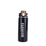 2025 newest stainless steel water bottle with handle and lock button lead proof 500ml ~ 1000ml White