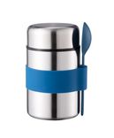 wholesale portable outdoor stainless steel insulated flask food/soup lunch jar 250ml ~500ml Black