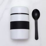 wholesale portable outdoor stainless steel insulated flask food/soup lunch jar 250ml ~500ml Black